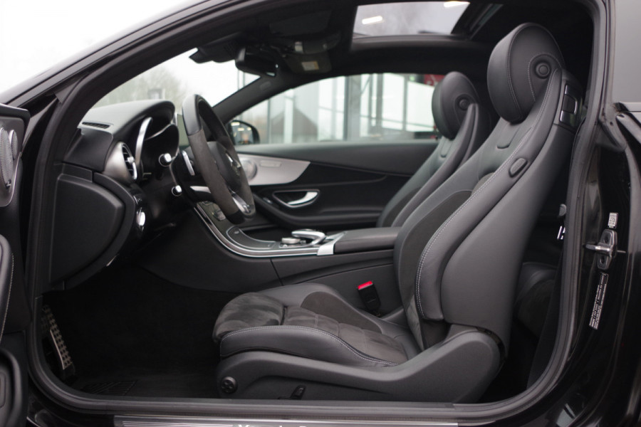 Mercedes-Benz C-Klasse Coupé 180 Premium AMG-Line Night Edition, Panoramadak, Burmester, Keyless, 19" LM, Camera