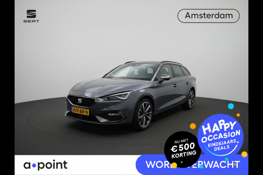 Seat Leon Sportstourer 1.5 TSI e-Hybrid FR PHEV First Edition 204 pk Automaat | Verlengde garantie | Navigatie | Parkeersensoren | Achteruitrijcamera | Adaptieve cruise control |