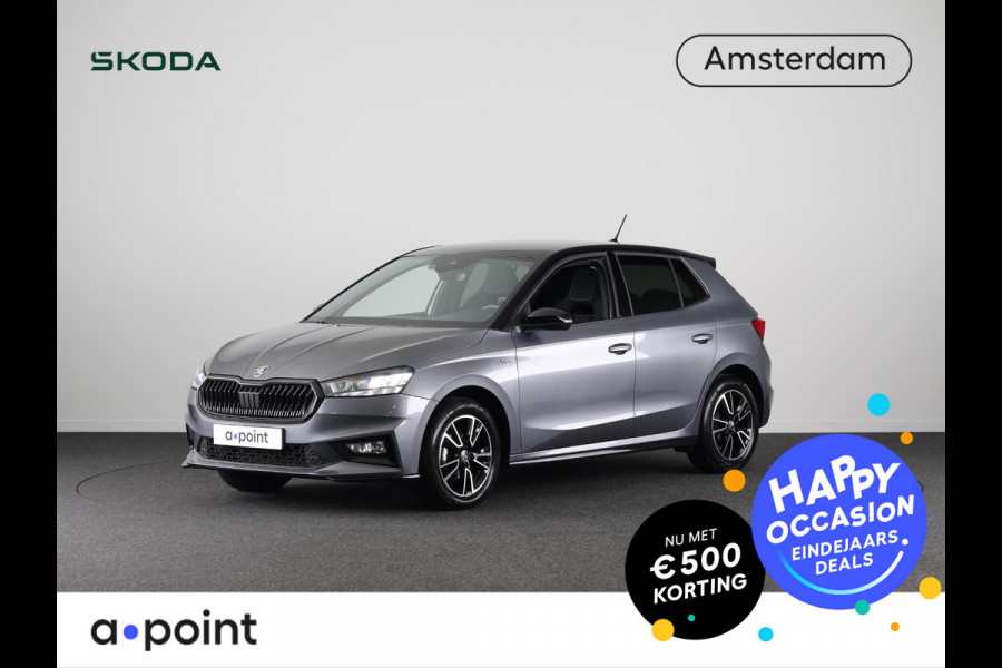 Škoda Fabia 1.0 TSI Monte Carlo 95 pk | Verlengde garantie | Navigatie via App | Parkeersensoren | Achteruitrijcamera | LED koplampen | Stoelverwarming |