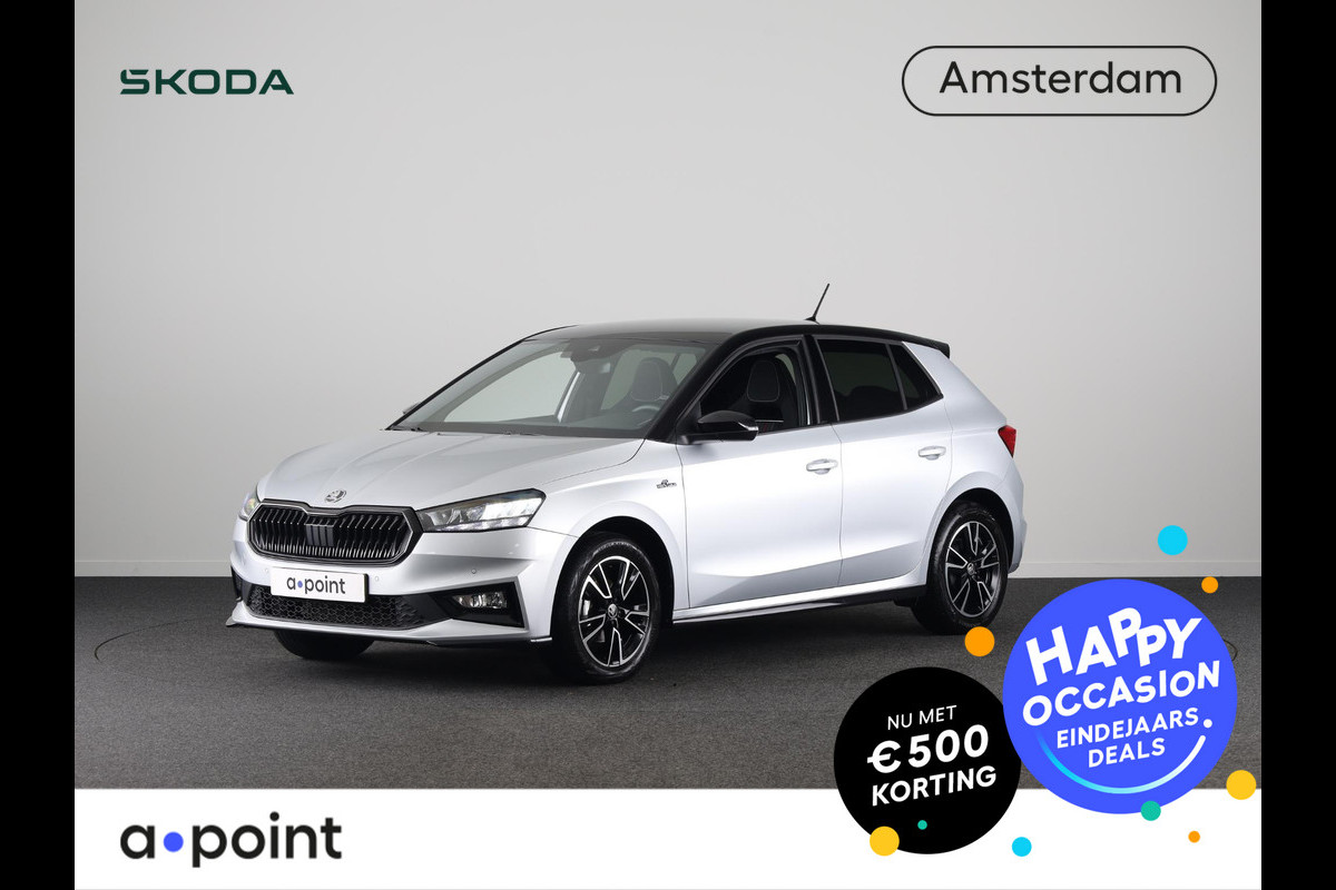 Škoda Fabia 1.0 TSI Monte Carlo 95 pk | Verlengde garantie | Navigatie via App | Parkeersensoren | Achteruitrijcamera | Stoelverwarming |
