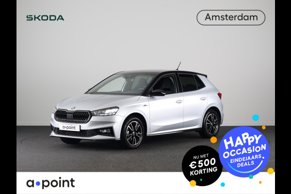Škoda Fabia 1.0 TSI Monte Carlo 95 pk | Verlengde garantie | Navigatie via App | Parkeersensoren | Achteruitrijcamera | Stoelverwarming |
