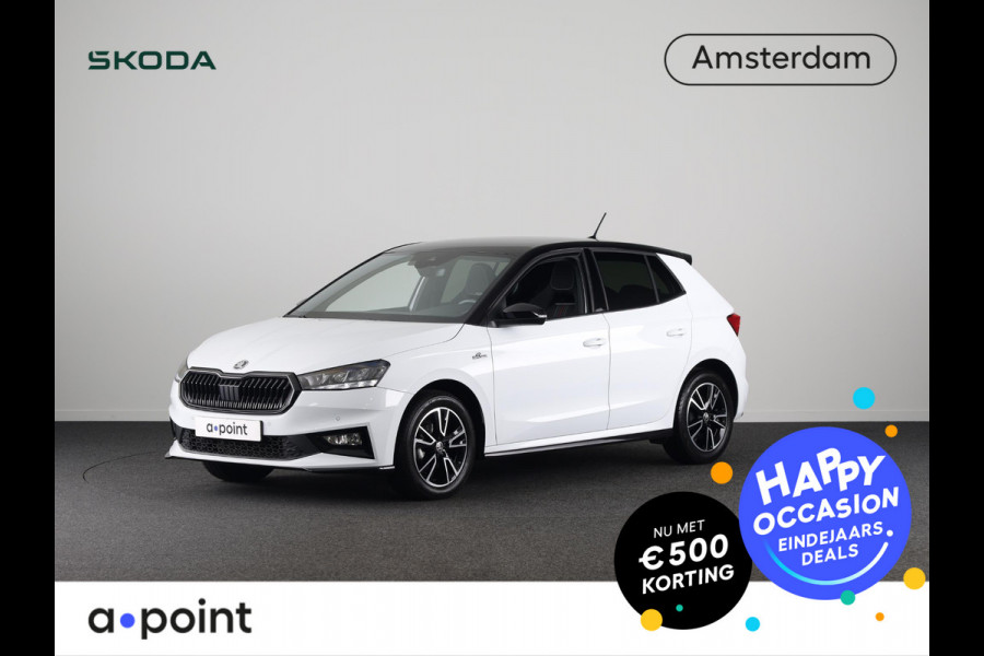 Škoda Fabia 1.0 TSI Monte Carlo 95 pk | Verlengde garantie | Navigatie via App | Parkeersensoren | Achteruitrijcamera | Stoelverwarming |