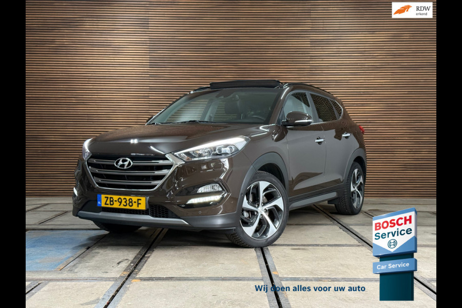 Hyundai Tucson 1.6 T-GDi Premium 4WD Automaat | Pano | Winterpakket | 19' inch | Leder | Keyless | Camera | LED