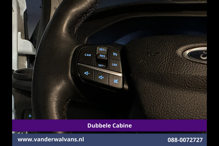 Ford Transit Custom 2.0 TDCI 131pk L2H1 Dubbele Cabine Euro6 Airco | 6-Zits | Navigatie | LED | Apple Carplay | Cruisecontrol Android Auto, Parkeersensoren, Stoelverwarming, Verwarmde voorruit, 2800kg trekvermogen