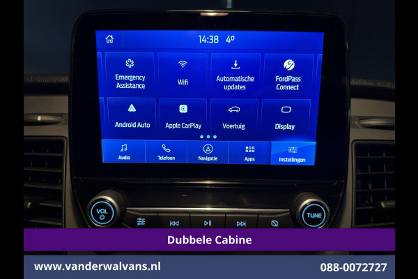 Ford Transit Custom 2.0 TDCI 131pk L2H1 Dubbele Cabine Euro6 Airco | 6-Zits | Navigatie | LED | Apple Carplay | Cruisecontrol Android Auto, Parkeersensoren, Stoelverwarming, Verwarmde voorruit, 2800kg trekvermogen