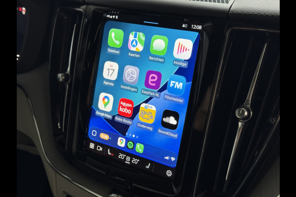 Volvo XC60 2.0 T6 350 PK CREME.LEER PHEV SCHUIFDAK AWD ULTRA BRIGHT LONG RANGE PANO HARMAN/KARDON HEADUP ELEK.KLEP phev . panorama pano