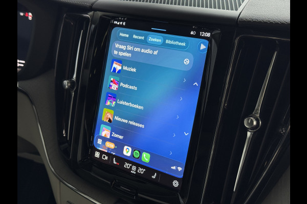 Volvo XC60 2.0 T6 350 PK CREME.LEER PHEV SCHUIFDAK AWD ULTRA BRIGHT LONG RANGE PANO HARMAN/KARDON HEADUP ELEK.KLEP phev . panorama pano