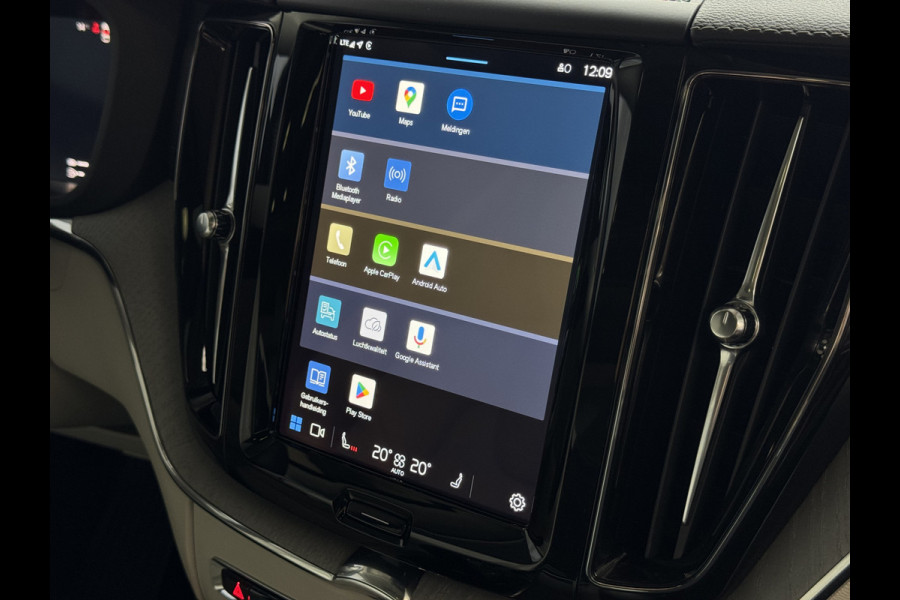 Volvo XC60 2.0 T6 350 PK CREME.LEER PHEV SCHUIFDAK AWD ULTRA BRIGHT LONG RANGE PANO HARMAN/KARDON HEADUP ELEK.KLEP phev . panorama pano