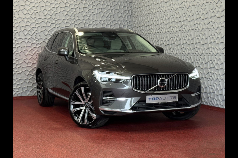 Volvo XC60 2.0 T6 350 PK CREME.LEER PHEV SCHUIFDAK AWD ULTRA BRIGHT LONG RANGE PANO HARMAN/KARDON HEADUP ELEK.KLEP phev . panorama pano