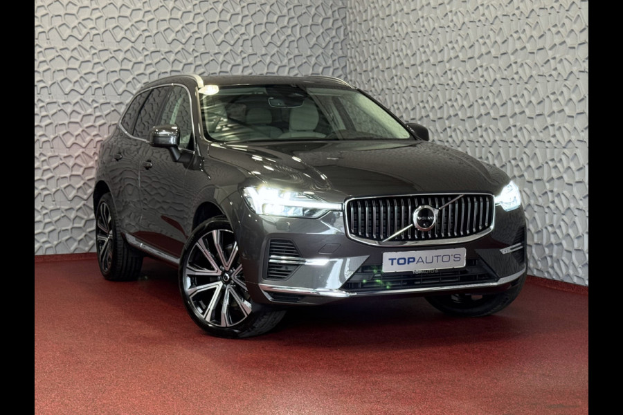 Volvo XC60 2.0 T6 350 PK CREME.LEER PHEV SCHUIFDAK AWD ULTRA BRIGHT LONG RANGE PANO HARMAN/KARDON HEADUP ELEK.KLEP phev . panorama pano