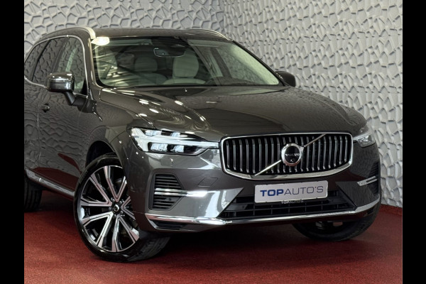 Volvo XC60 2.0 T6 350 PK CREME.LEER PHEV SCHUIFDAK AWD ULTRA BRIGHT LONG RANGE PANO HARMAN/KARDON HEADUP ELEK.KLEP phev . panorama pano