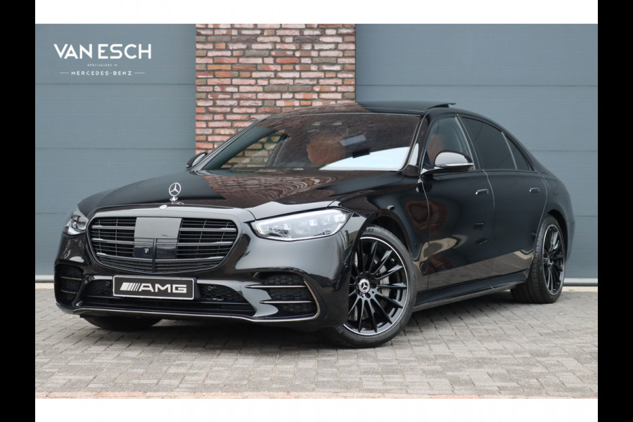 Mercedes-Benz S-Klasse 580 e 4MATIC Lang AMG Line | Airmatic | Distronic+ | Chauffeurspakket | Memory | Stoelventilatie V+A | Burmester | Soft-Close | Digital Light | Vlakkenverwarming | HUD | Zonweringspakket |