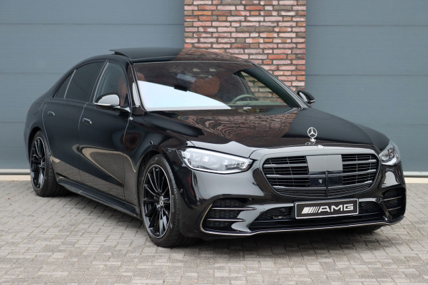 Mercedes-Benz S-Klasse 580 e 4MATIC Lang AMG Line | Airmatic | Distronic+ | Chauffeurspakket | Memory | Stoelventilatie V+A | Burmester | Soft-Close | Digital Light | Vlakkenverwarming | HUD | Zonweringspakket |