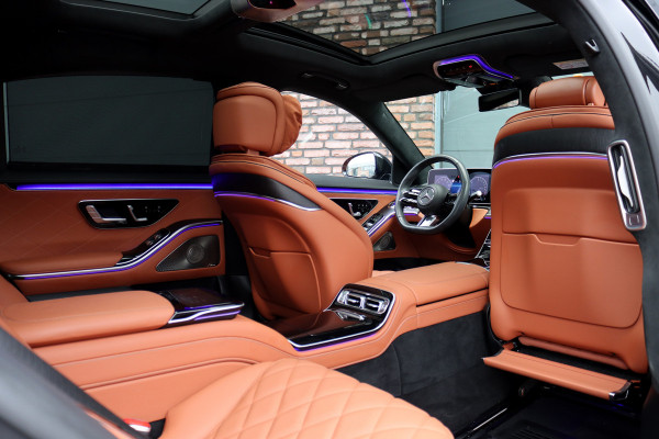Mercedes-Benz S-Klasse 580 e 4MATIC Lang AMG Line | Airmatic | Distronic+ | Chauffeurspakket | Memory | Stoelventilatie V+A | Burmester | Soft-Close | Digital Light | Vlakkenverwarming | HUD | Zonweringspakket |