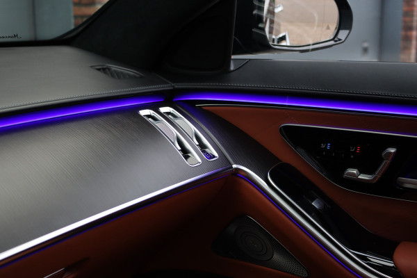 Mercedes-Benz S-Klasse 580 e 4MATIC Lang AMG Line | Airmatic | Distronic+ | Chauffeurspakket | Memory | Stoelventilatie V+A | Burmester | Soft-Close | Digital Light | Vlakkenverwarming | HUD | Zonweringspakket |