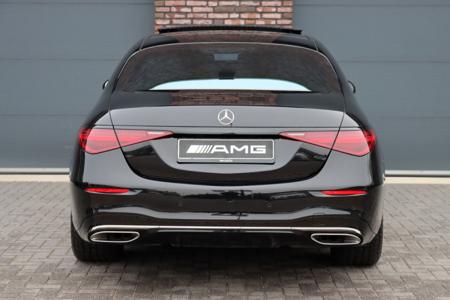 Mercedes-Benz S-Klasse 580 e 4MATIC Lang AMG Line | Airmatic | Distronic+ | Chauffeurspakket | Memory | Stoelventilatie V+A | Burmester | Soft-Close | Digital Light | Vlakkenverwarming | HUD | Zonweringspakket |