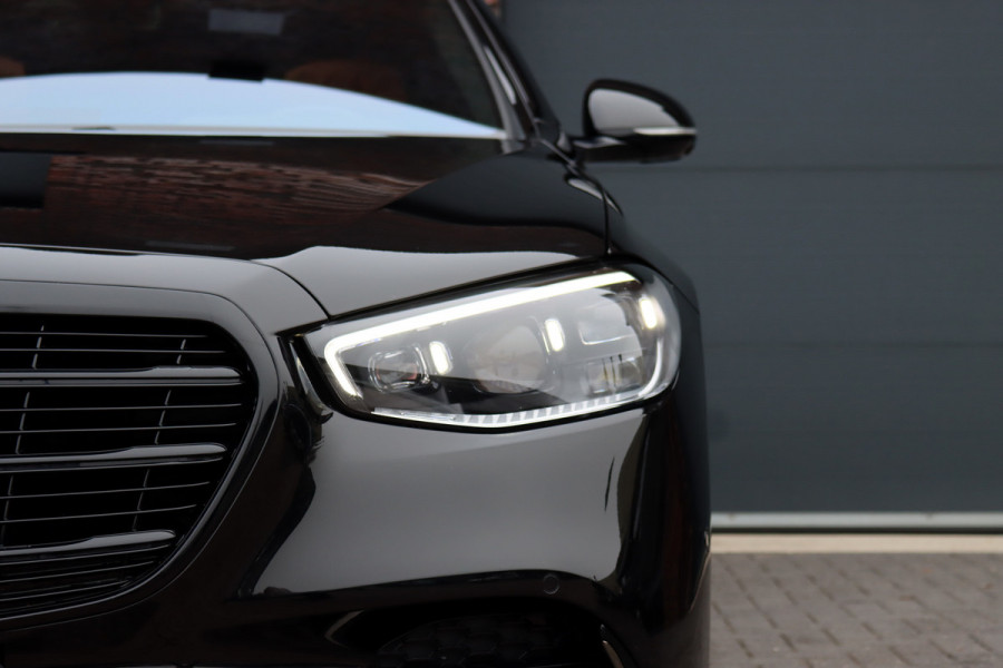 Mercedes-Benz S-Klasse 580 e 4MATIC Lang AMG Line | Airmatic | Distronic+ | Chauffeurspakket | Memory | Stoelventilatie V+A | Burmester | Soft-Close | Digital Light | Vlakkenverwarming | HUD | Zonweringspakket |