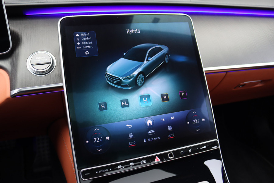 Mercedes-Benz S-Klasse 580 e 4MATIC Lang AMG Line | Airmatic | Distronic+ | Chauffeurspakket | Memory | Stoelventilatie V+A | Burmester | Soft-Close | Digital Light | Vlakkenverwarming | HUD | Zonweringspakket |