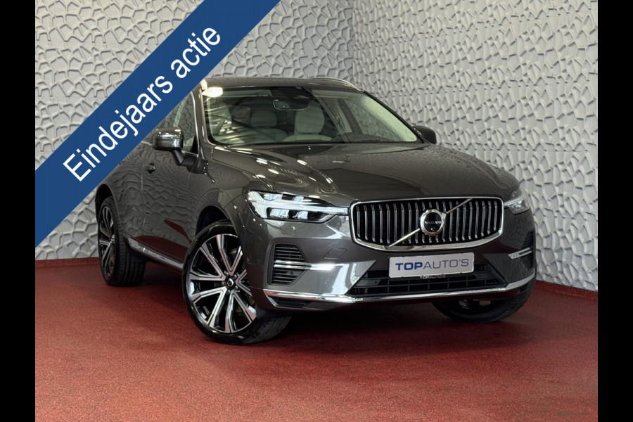 Volvo XC60 2.0 T6 350 PK CREME.LEER PHEV SCHUIFDAK AWD ULTRA BRIGHT LONG RANGE PANO HARMAN/KARDON HEADUP ELEK.KLEP phev . panorama pano