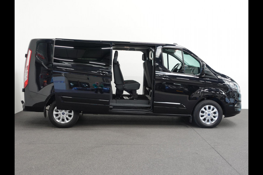 Ford Transit Custom 300 2.0 TDCI L2H1 Dubbele Cabine Automaat Navi Airco 2 Schuifdeuren Trekhaak Parkeersensoren Carplay