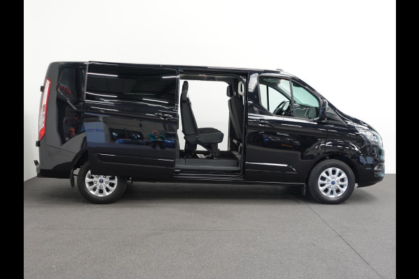 Ford Transit Custom 300 2.0 TDCI L2H1 Dubbele Cabine Automaat Navi Airco 2 Schuifdeuren Trekhaak Parkeersensoren Carplay