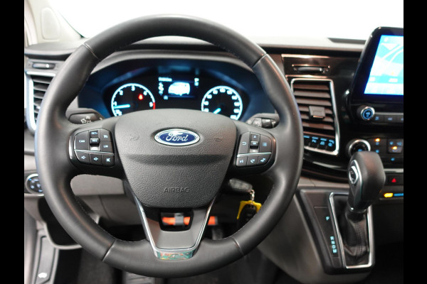 Ford Transit Custom 300 2.0 TDCI L2H1 Dubbele Cabine Automaat Navi Airco 2 Schuifdeuren Trekhaak Parkeersensoren Carplay