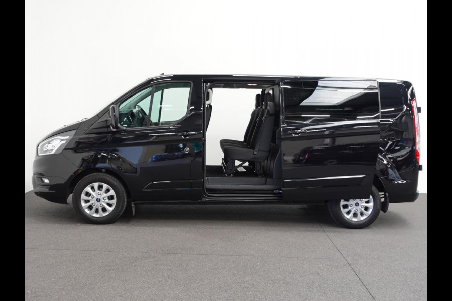 Ford Transit Custom 300 2.0 TDCI L2H1 Limited Dubbele Cabine Navi Airco 2 Schuifdeuren Trekhaak PDC Carplay DAB