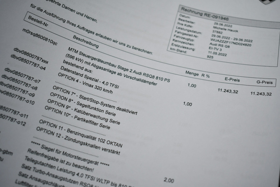 Audi RSQ8 4.0 TFSI 810pk quattro MTM-Stage2 Nw310K Pano Dyn+ Trekh B&O-3D Massage+Vent