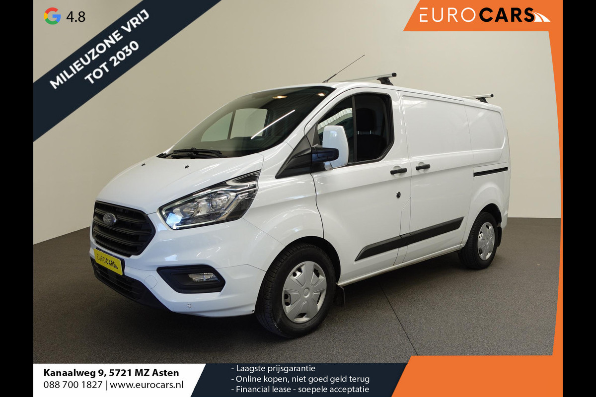 Ford Transit Custom 131pk Automaat L1H1 Trend 2x Schuifdeur Trekhaak Cruise control Airco Euro6 3-zits