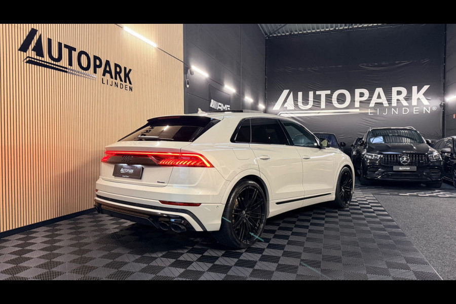 Audi Q8 55 TFSI e quattro |3X S Line|ABT|PANO|SOFTCLOSE|B&O|360CAM|DEALER ONDERHOUDEN| LUCHTVERING |23 INCH|PLUG IN|340PK|BOMVOL!