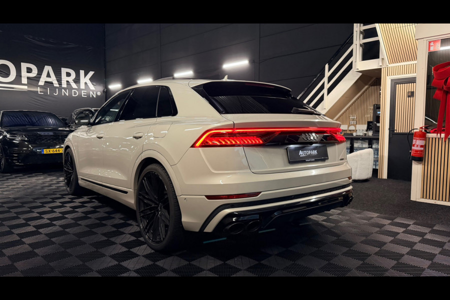 Audi Q8 55 TFSI e quattro |3X S Line|ABT|PANO|SOFTCLOSE|B&O|360CAM|DEALER ONDERHOUDEN| LUCHTVERING |23 INCH|PLUG IN|340PK|BOMVOL!