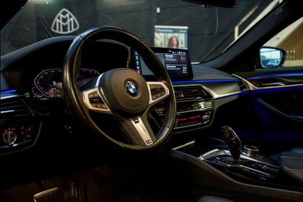 BMW 5 Serie 520i M-Sport PANO/HUD/360CAM/GARANTIE 2027/MEMORY/SFEERVERLICHTING/BOMVOL!