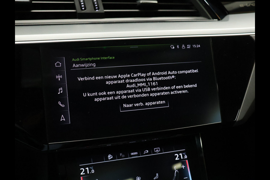 Audi e-tron 55 quattro Business edition Plus 95 kWh [TREKHAAK AFNEEMBAAR, LUCHTVERING, SCHUIFKANTELDAK, MEMORY SEATS, APPLE CARPLAY, ANDROID, SPORTSTOELEN, ADAPTIVE CRUISE, PDC V+A, STOELVERWARMING, NIEUWSTAAT]