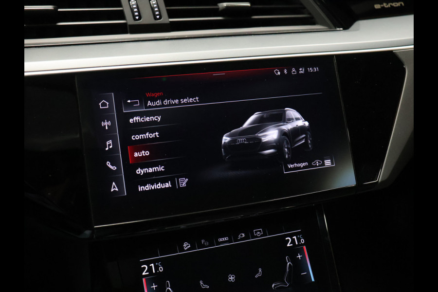 Audi e-tron 55 quattro Business edition Plus 95 kWh [TREKHAAK AFNEEMBAAR, LUCHTVERING, SCHUIFKANTELDAK, MEMORY SEATS, APPLE CARPLAY, ANDROID, SPORTSTOELEN, ADAPTIVE CRUISE, PDC V+A, STOELVERWARMING, NIEUWSTAAT]