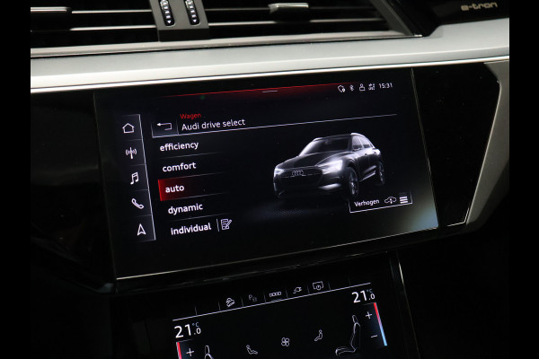 Audi e-tron 55 quattro Business edition Plus 95 kWh [TREKHAAK AFNEEMBAAR, LUCHTVERING, SCHUIFKANTELDAK, MEMORY SEATS, APPLE CARPLAY, ANDROID, SPORTSTOELEN, ADAPTIVE CRUISE, PDC V+A, STOELVERWARMING, NIEUWSTAAT]