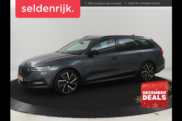 Škoda Octavia 1.0 e-TSI Sport | Trekhaak | Carplay | Navigatie | Sportstoelen | Full LED | 18'' | Parkeerhulp | Sfeerverlichting | Cruise control | Climate control | Bluetooth
