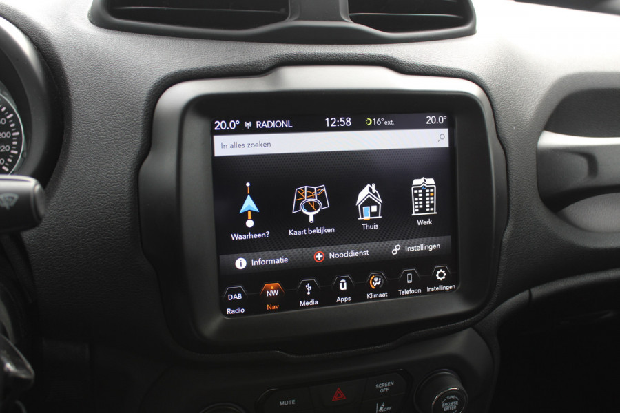 Jeep Renegade 1.4 MultiAir Limited / Nieuwe distr.riem! / Trekhaak / Navigatie / CarPlay / 17'' / Parkeerhulp V+A / DAB / ACC