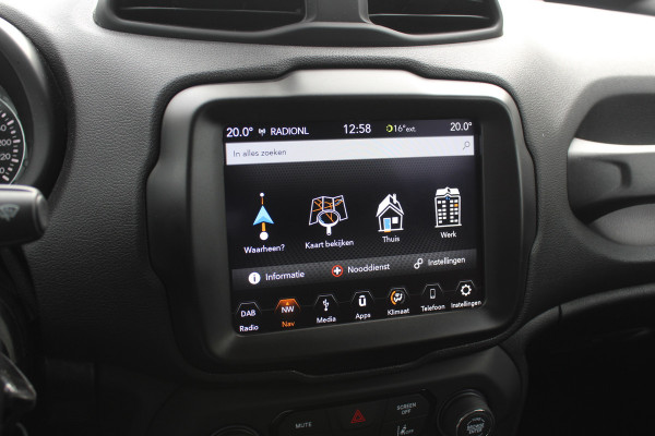 Jeep Renegade 1.4 MultiAir Limited / Nieuwe distr.riem! / Trekhaak / Navigatie / CarPlay / 17'' / Parkeerhulp V+A / DAB / ACC