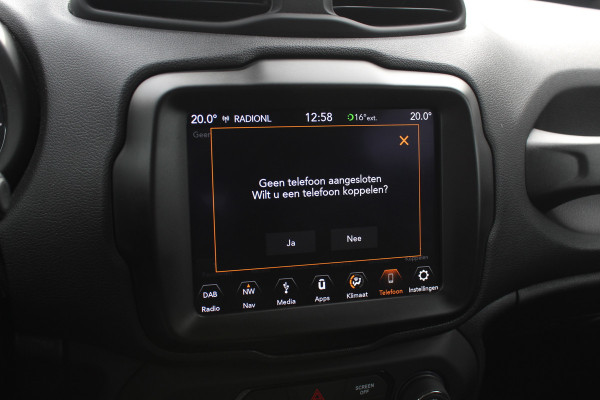 Jeep Renegade 1.4 MultiAir Limited / Nieuwe distr.riem! / Trekhaak / Navigatie / CarPlay / 17'' / Parkeerhulp V+A / DAB / ACC