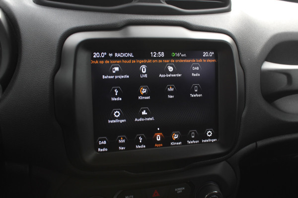 Jeep Renegade 1.4 MultiAir Limited / Nieuwe distr.riem! / Trekhaak / Navigatie / CarPlay / 17'' / Parkeerhulp V+A / DAB / ACC