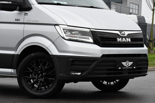 MAN TGE 3.180 35 2.0 L4H3 4x4 PB Edition Cruise, Carplay, Camera, Clima, LED, 177pk, Automaat. Leder, Multimedia, Uniek!
