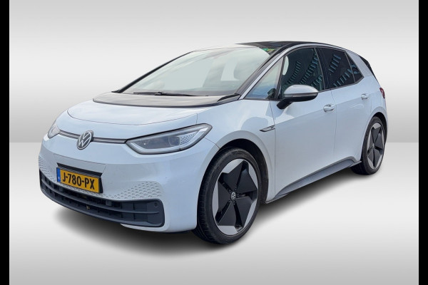 Volkswagen ID.3 First Max 58 kWh / SOH 90,6% / Full option! / Trekhaak / Panoramadak / Camera / Head-up / Keyless / 20'' / ACC / Dodehoek / Elektr. stoelen / Massage / Navigatie / Stuurverwarming