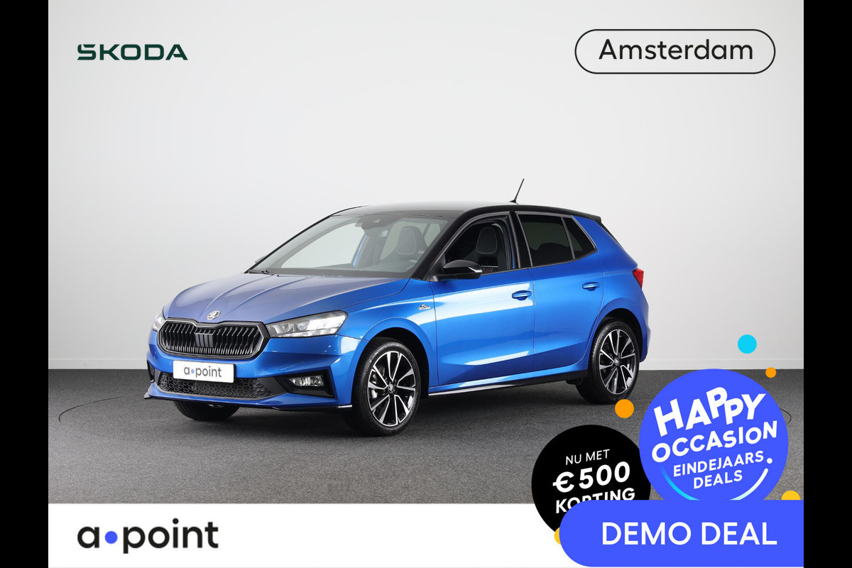 Škoda Fabia 1.0 TSI Monte Carlo 95PK | 17 inch Lichtmetalen velgen | Stoelverwarming | Navigatie via App | Parkeercamera