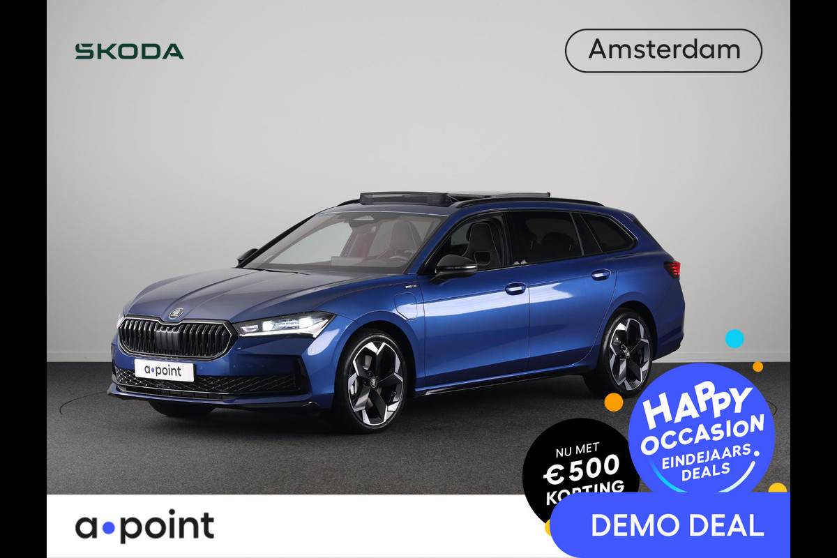 Škoda Superb Combi 1.5 TSI PHEV 204pk Sportline Business | 19 inch | Panoramadak | Canton | Trekhaak | Winterpakket | Adaptive Cruise | Blind Spot