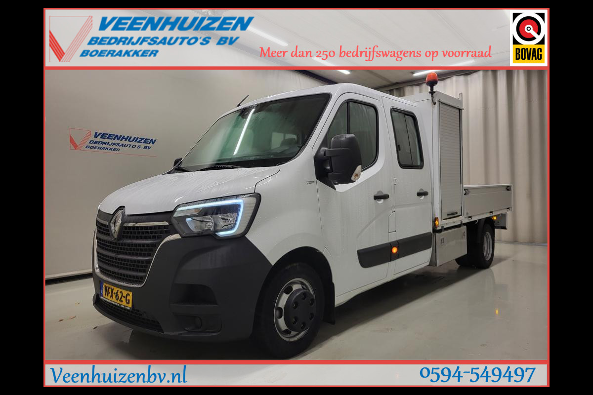 Renault Master 2.3DCI Pick-up Dubbele Cabine 3500kg Trekgewicht Euro 6!