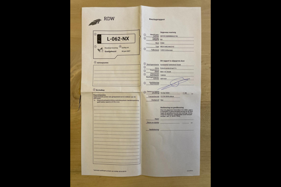 Ford Mustang Mach-E RWD 75 kWh|AFN. TREKHAAK|LEDER|ACC|B&O AUDIO|360 CAMERA|CARPLAY|STOEL-, STUURVERW.|NL-AUTO|1e EIG.|INCL. BTW|