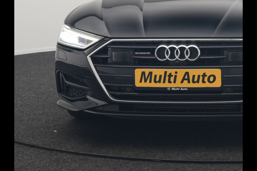 Audi A7 Sportback 50 TFSI e quattro S Line Plug In Hybrid 299pk Dealer O.H PHEV | Panodak | Adaptive Cruise | 360 Camera | Alcantara Sportstoelen Memory & Verwarmd | Apple Carplay | Blis | Navigatie | Virtual | DAB | 20"L.M |