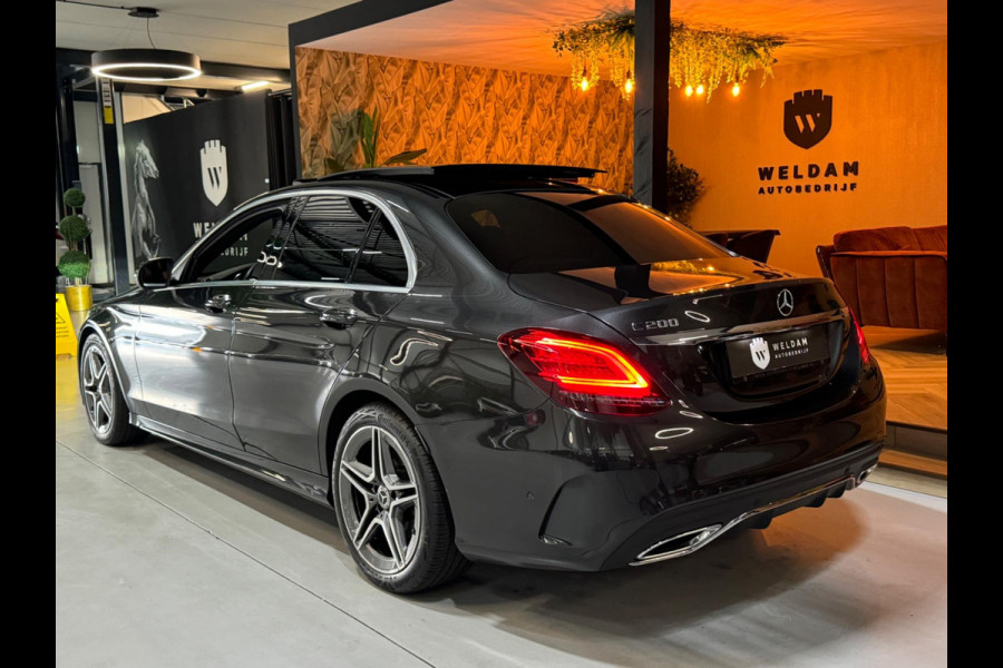 Mercedes-Benz C-Klasse 200 Business Solution AMG Garantie NAP Pano Camera PDC Cruise Digitale Cockpit Sfeer Clima Navi Rijklaar