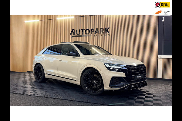 Audi Q8 55 TFSI e quattro |3X S Line|ABT|PANO|SOFTCLOSE|B&O|360CAM|DEALER ONDERHOUDEN| LUCHTVERING |23 INCH|PLUG IN|340PK|BOMVOL!