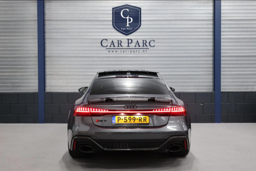 Audi RS7 Sportback 4.0 TFSI quattro 750+PK KERAMISCH/4-WIEL.B/3D B&O/VIRTUAL/SFEER/PANO/22"LMV/360/LINE/ACC/12 MDN GARANTIE!